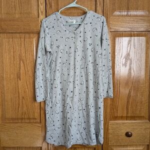 Gray Star and Moon Nightgown